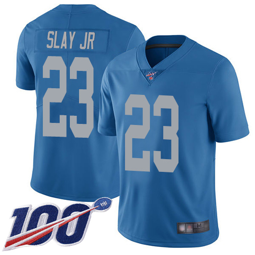 Detroit Lions Limited Blue Men Darius Slay Alternate Jersey NFL Football #23 100th Season Vapor Untouchable->youth nfl jersey->Youth Jersey